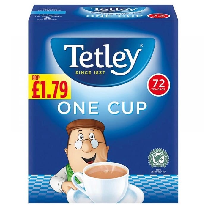 Tetley Tea Bags One Cup x72