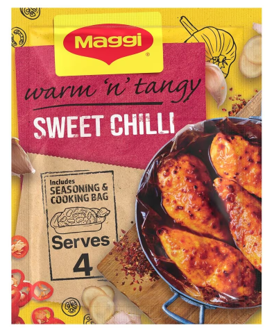 Maggi Warm N Tangy Sweet Chilli Seasoning Bag 41g
