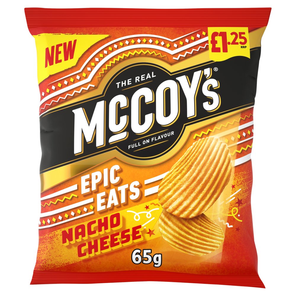 McCoys Epic Eats Nacho Cheese 65g