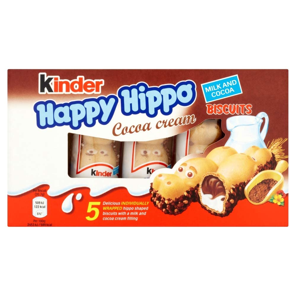 Kinder Happy Hippo Biscuit Cocoa 5PK