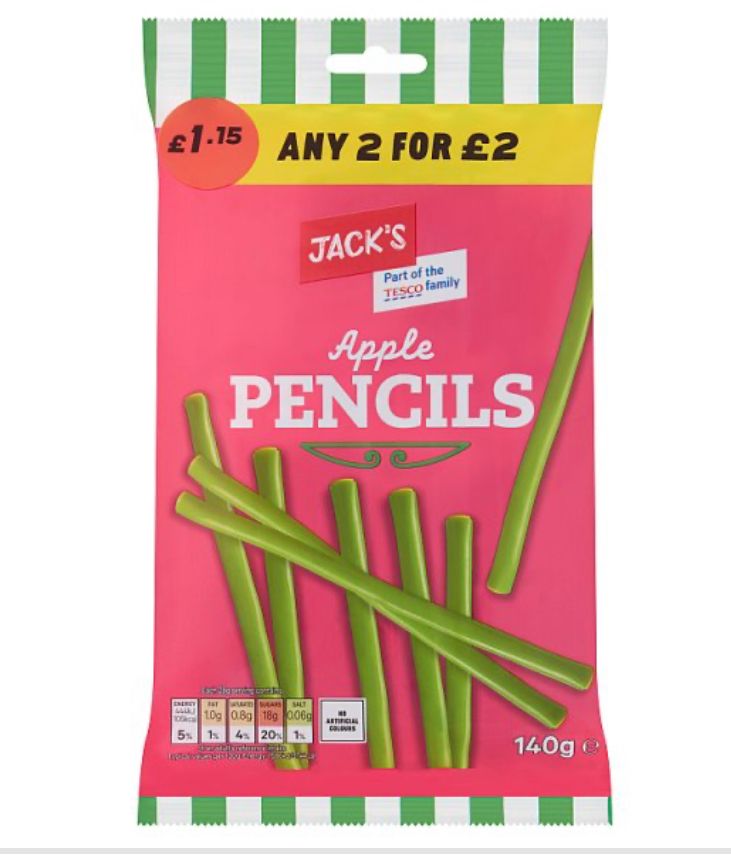 Jacks Apple Pencils 140g