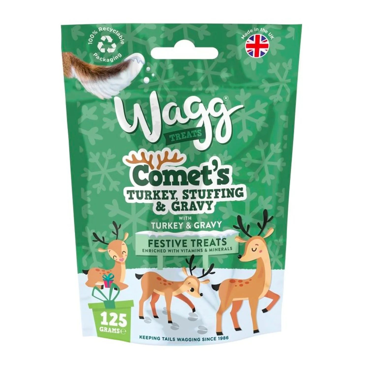 Wagg Comet's Turkey, Stuffing & Gravy Festive Dog Treats 500g