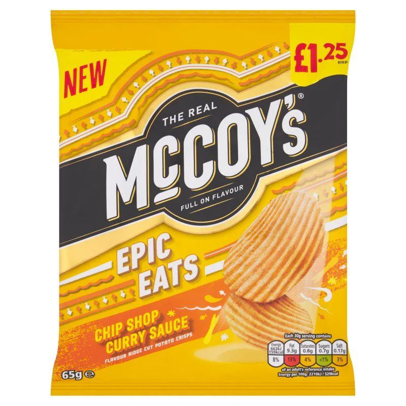 McCoys Epic Eats Chip Shop Curry 65g