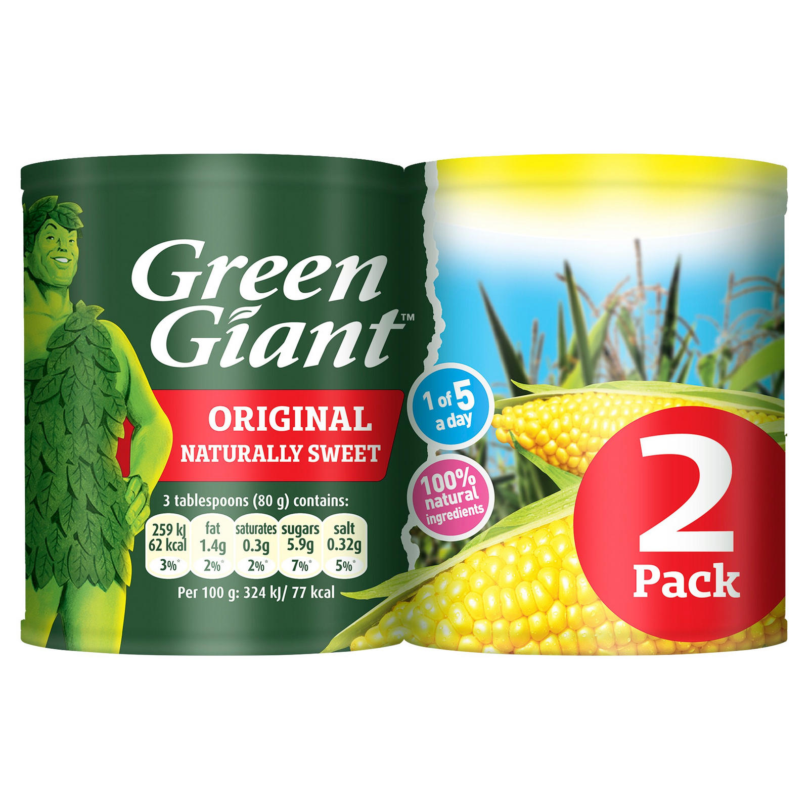 Green Giant Original Sweetcorn Twin Pack