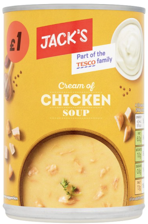 Case of 6 x Jacks Cream of Chicken Soup 400g