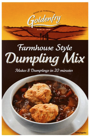 Case of 6 x Goldenfry Farmhouse Style Dumpling Mix 142g